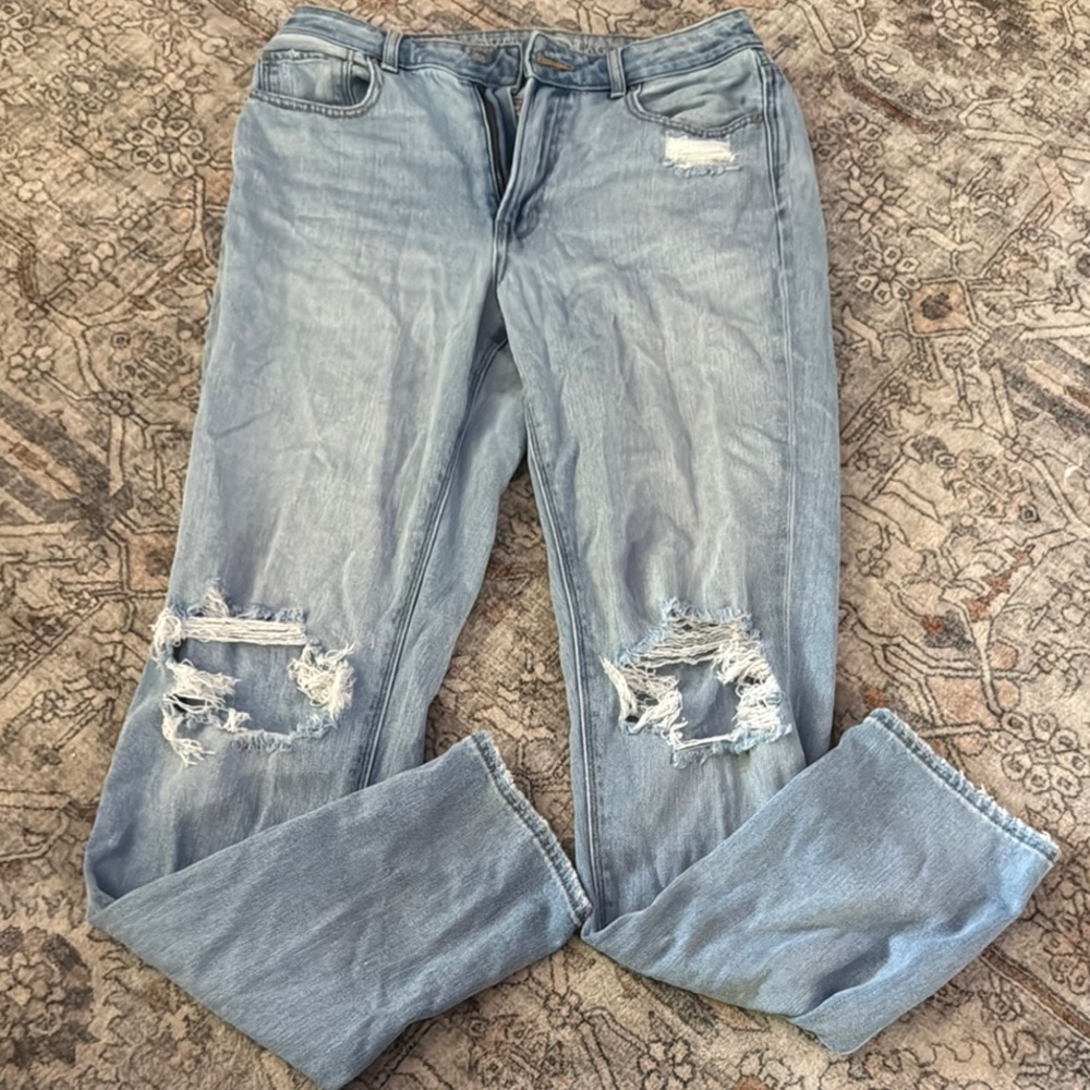 Light Blue Distressed Women Jeans
